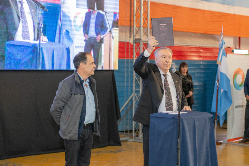 Mario Ferreyra brindó su homenaje a la Constitución de la Provincia