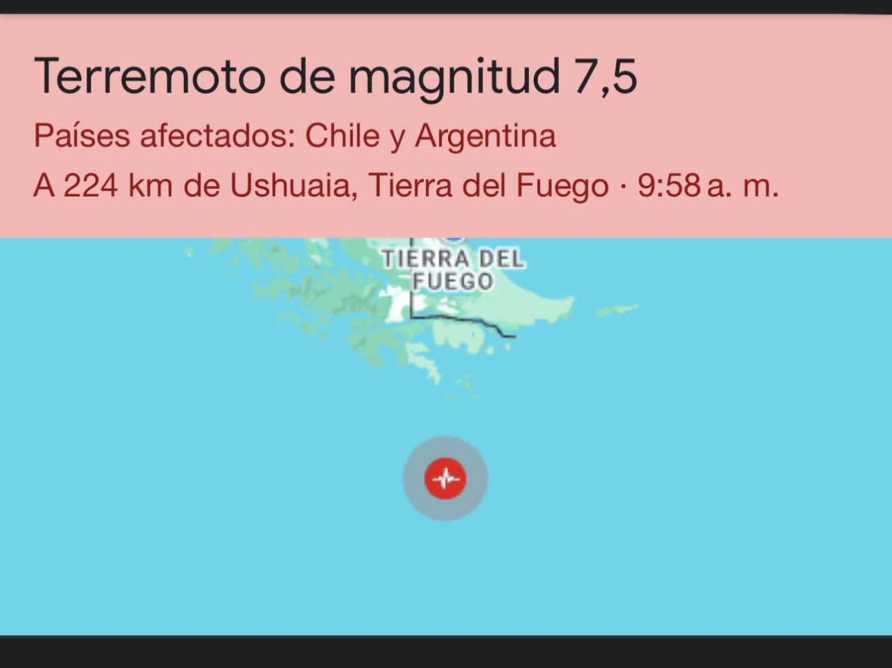 Sismo en la provincia de 7.5 provocó evacuaciones preventivas