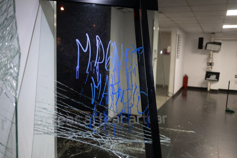 Blanco condenó enérgicamente el ataque vandálico al canal TN