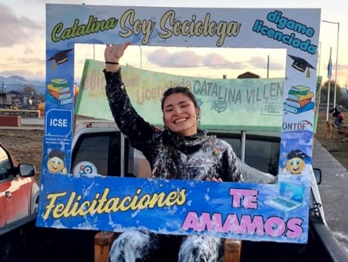Catalina hacía 100 km para cumplir su sueño de ser Socióloga