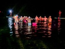 nadadores de distintas partes del paÍs recibieron el invierno en aguas del canal beagle