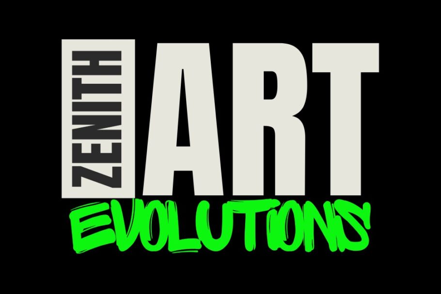 Logotipo oficial de ZenithArt Evolutions con diseño moderno y tipografía llamativa