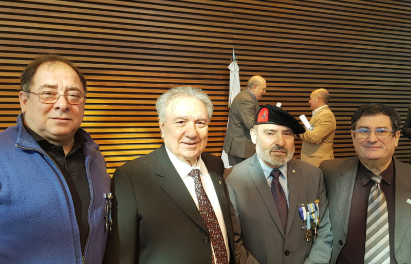 Emocionado encuentro entre Veteranos de Malvinas y el Rector de la UTN, Mario Ferreyra