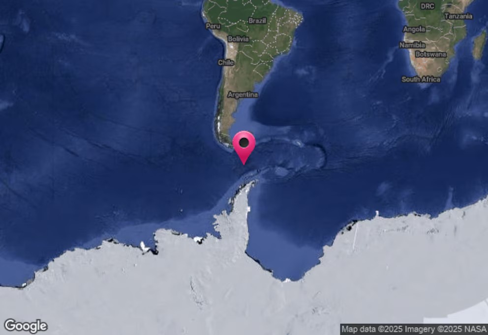 Fuerte sismo en el Pasaje de Drake