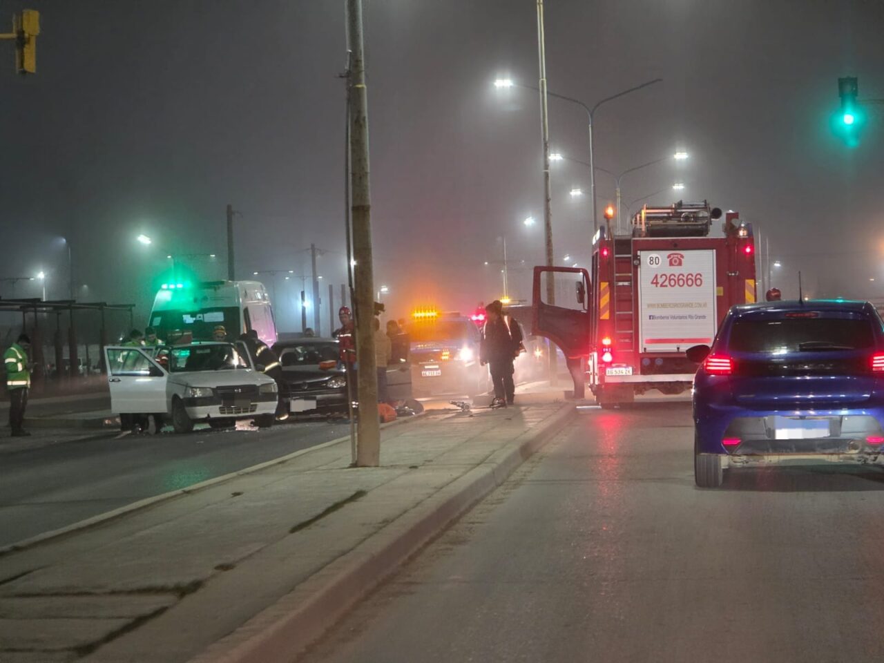 Tres personas hospitalizadas, tras un accidente de tránsito