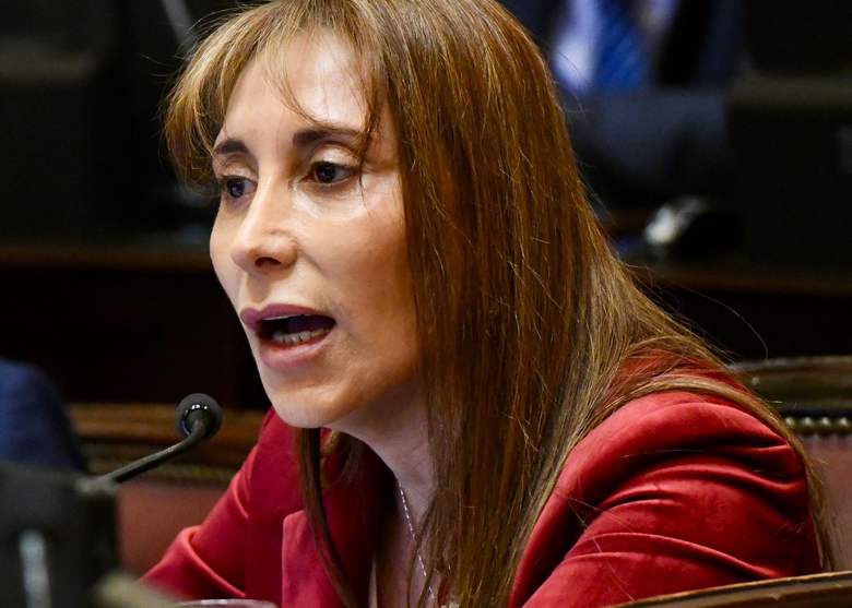 La senadora López rechazó el veto de Milei, con duras críticas a la corrupción libertaria