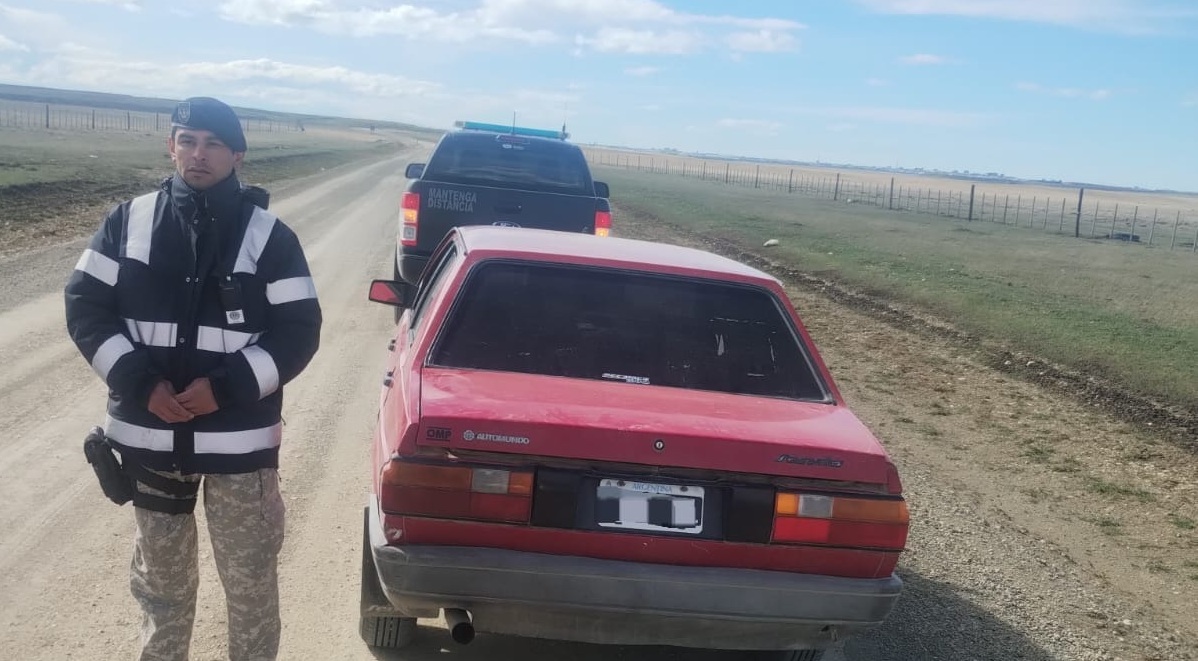 Detuvieron a tres hombres por transportar un guanaco y truchas en el baúl