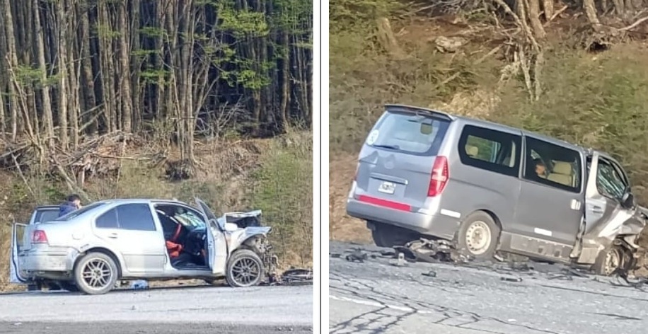 Cuatro heridos tras un choque frontal en la Ruta Nacional N° 3