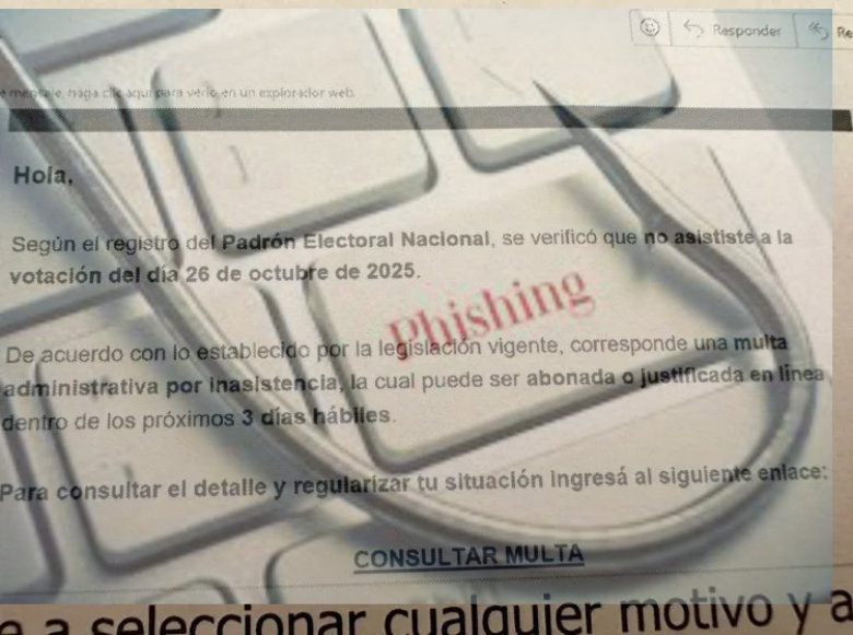 Alerta por estafa digital con falsas multas por no haber votado