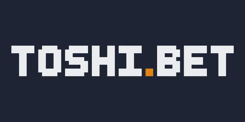 Toshi.Bet pixel-style logo on dark background