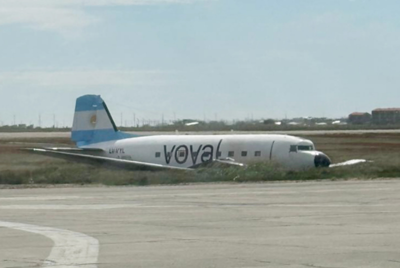 Despistó un avión de carga en el aeropuerto de Río Grande