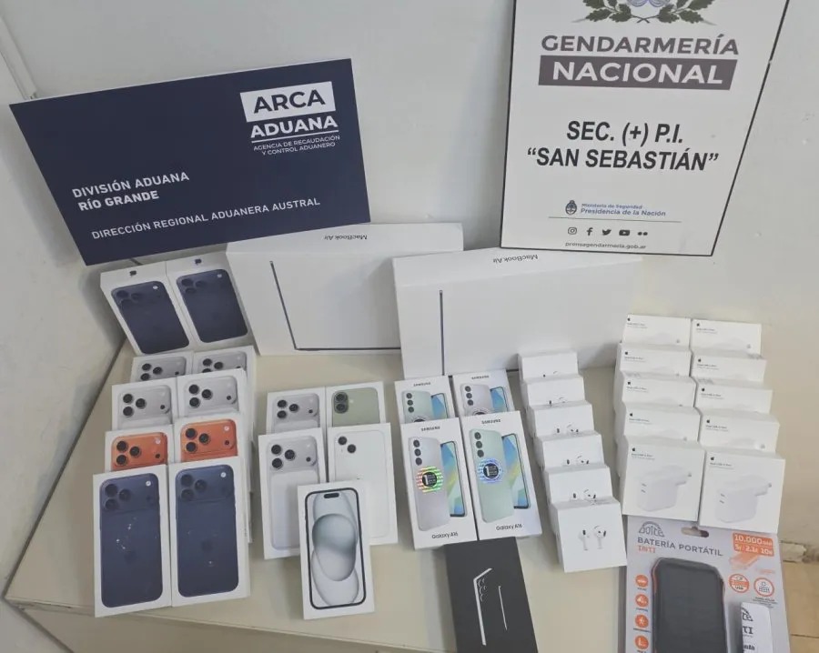 Incautaron contrabando de celulares y notebooks por más de $45 millones