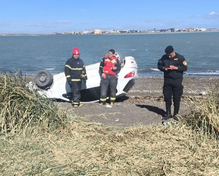 Menor de edad protagonizó un vuelco en Margen Sur