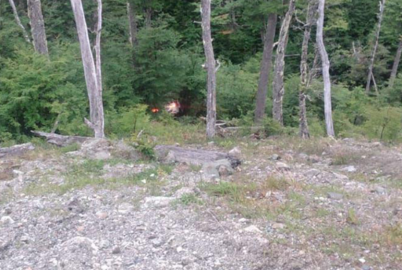 Desbarrancó un auto en Paso Garibaldi