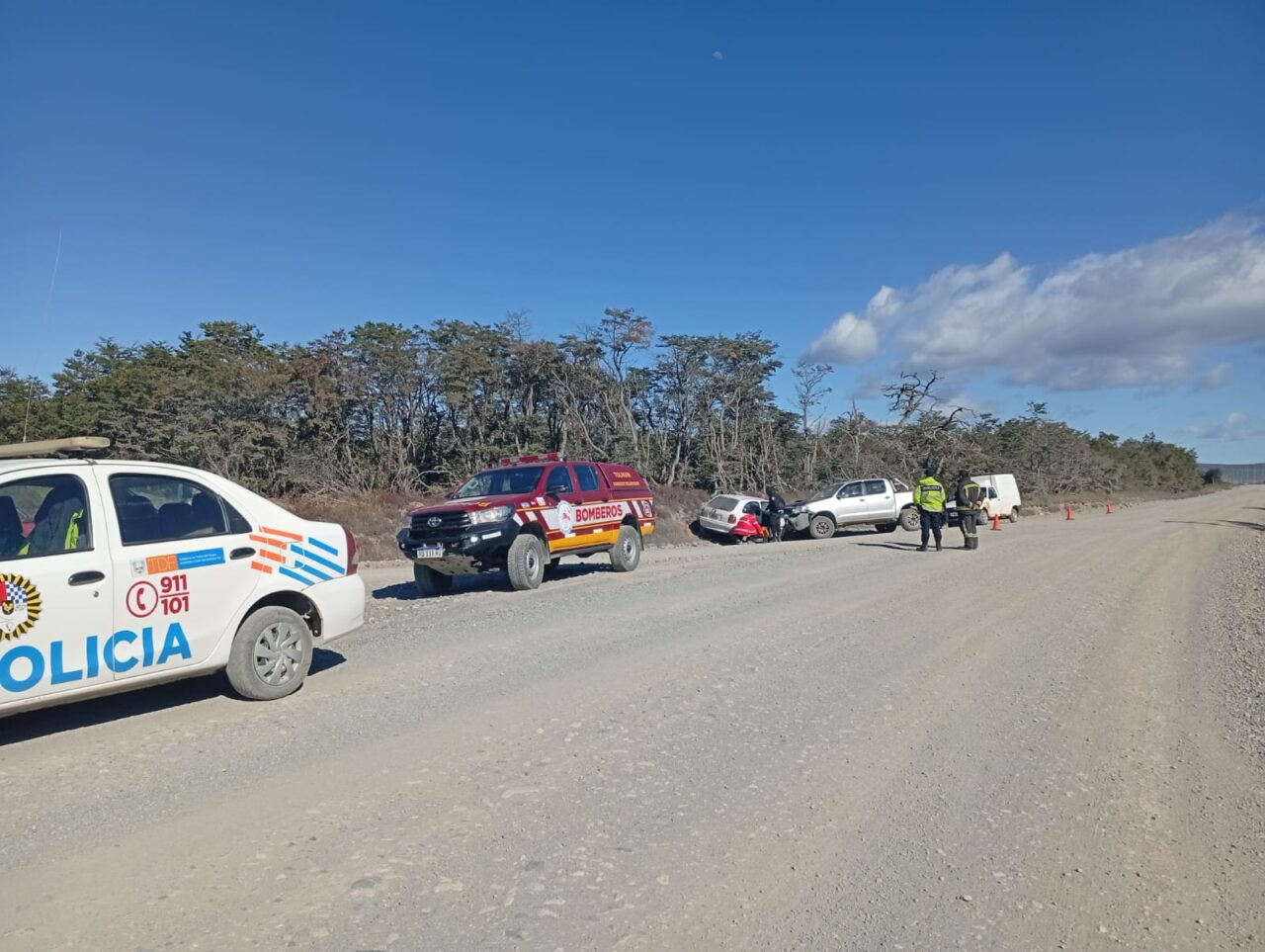 Violento choque frontal en la Ruta 23