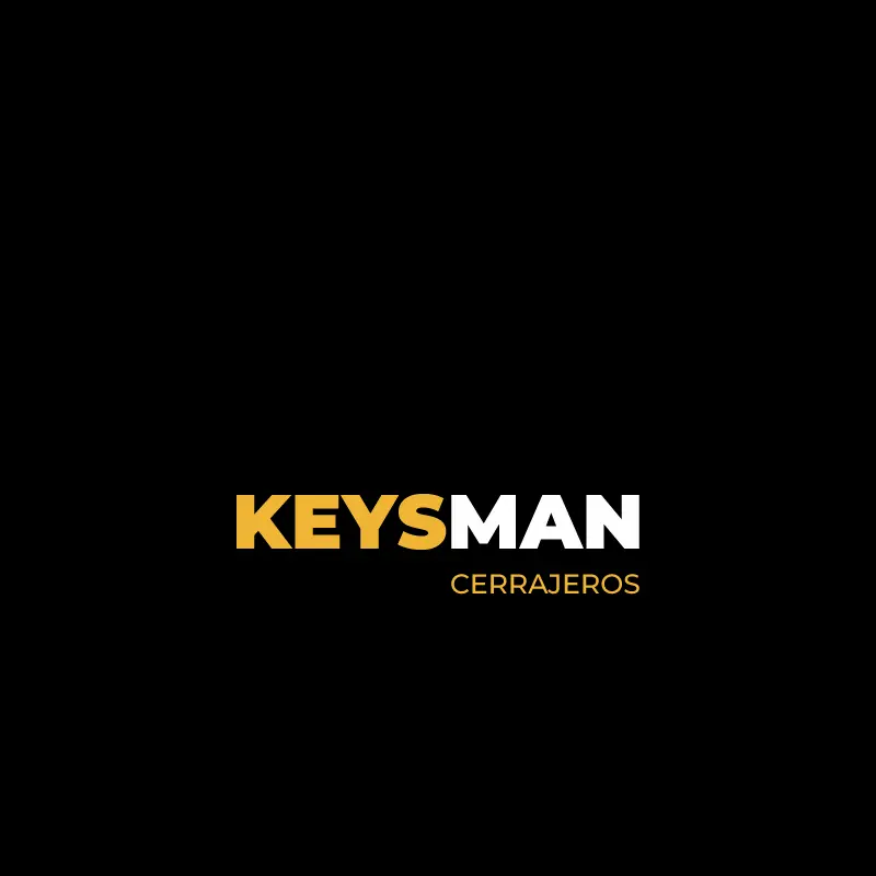 Logo de Keysman Cerrajeros sobre fondo negro