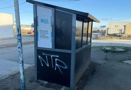 garita vandalizada