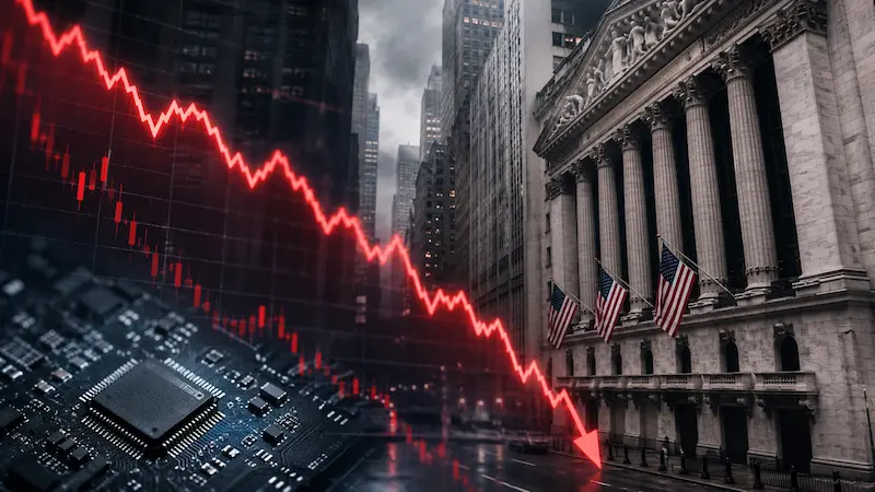 Wall Street se hundió por el golpe tecnológico y el temor a una suba de tasas