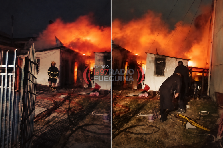 Incendio fatal en barrio Perón: murió una anciana y un menor sufrió quemaduras
