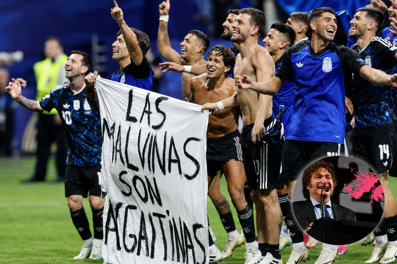 malvinas futbol milei