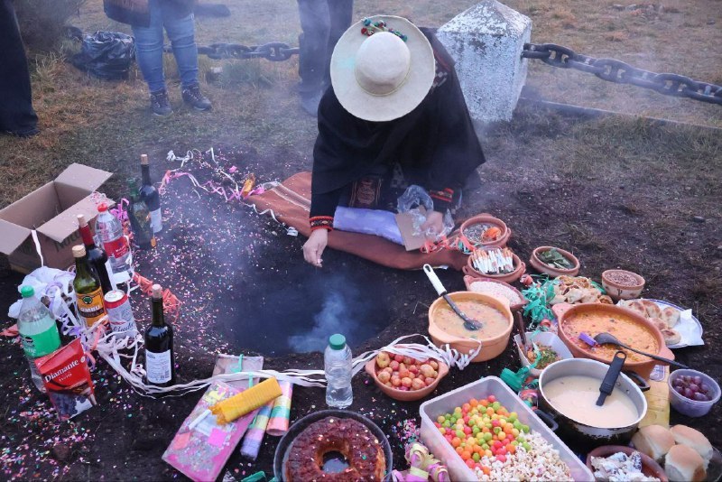 Se celebra la Pachamama en una actividad para toda la comunidad